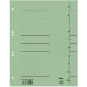Bene Trennblätter A4 250g/qm grün VE=100 Stück