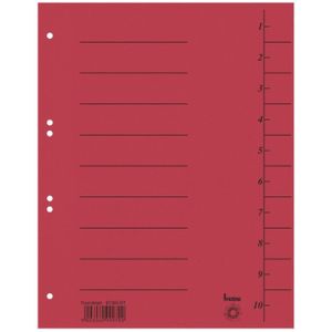 Trennbl&#228;tter A4 250g qm rot VE=100 St&#252;ck
