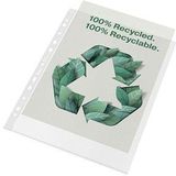 100 bene Prospekthüllen DIN A4 transparent genarbt 0,07 mm