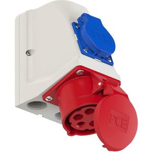 PC ELECTRIC wandcontactdoos Combo 250V/400V IP44, 9215-6