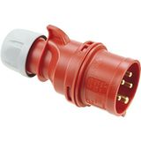 PCE - CEE 5P/16A/400V Stekker - Rood - IP44 Spatwaterdicht