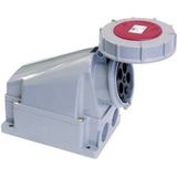 PCE - CEE 5P Opbouw WCD - Rood - IP67 - 63A - 400V