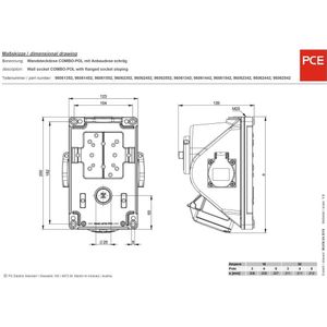 PC-Electric PCE96061552 Combopol 16 A 0-1 met 2xSSD, 5-polig