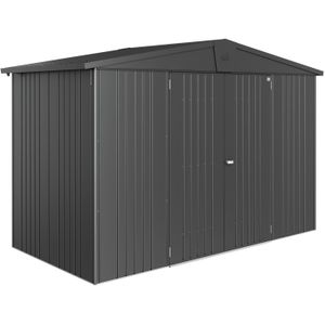 Biohort Tuinhuis Europa 4a Donkergrijs Metallic 156x316cm