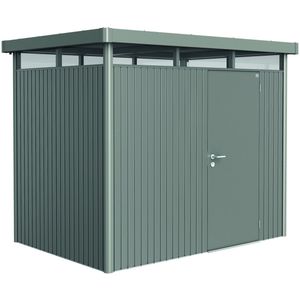 Biohort | Berging HighLine Gr. H2 | Enkele Deur | Kwartsgrijs-Metallic