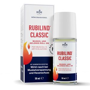 RUBILIND 50ml Heat ROLL ON and Relax Gel Classic I Thermo gel in de innovatieve Roll On I Ideaal voor het losmaken en verlichten van spanningen I Werkt als een warmtepleister