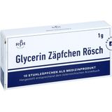 Rösch & Handel Glycerine Zetpillen 1 gr. - 10 stuks verpakking