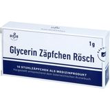 Rösch & Handel Glycerine Zetpillen 1 gr. - 10 stuks verpakking