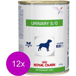 12 x 410 g Canine Urinary S/O Mousse Royal Canin Veterinary Hondenvoer