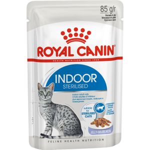 Royal Canin Sterilised Indoor in Jelly - 12 x 85 gram