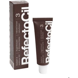 RefectoCil - Eyelash And Eyebrow Tint - 3 Natural Brown - 15 ml
