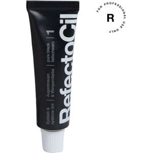 RefectoCil - Black No. 1 - Wenkbrauw- en Wimperverf - Pure Black