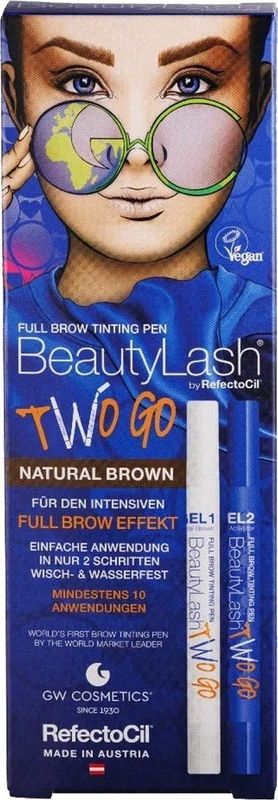 RefectoCil BeautyLash TWO GO Set - Bruin - Kleurstiften voor Wenkbrauwen
