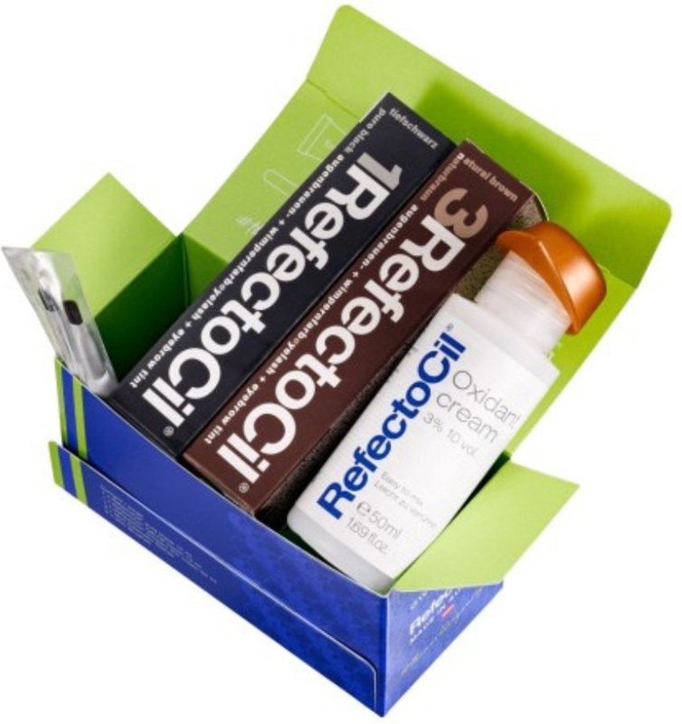 RefectoCil - Starter Kit Colours Mini - Wenkbrauw Make-up - Zwart - Bruin