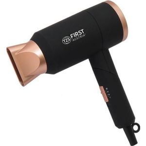 TZS First Austria - Haardroger - Zwart-Rosé - 1800 W - Opvouwbaar - Ionenfunctie