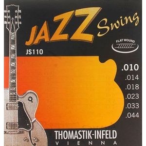 Thomastik - Jazz Swing Series - Snaren - Nikkel Flat Wound - Extra Light .010-.044