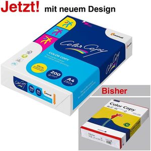 Kopierpapier Mondi Color Copy, DIN A4, 200 g/m², reinweiß, 1 Paket = 250 Blatt
