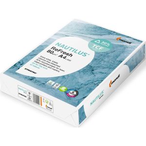 5 x Mondi Kopierpapier Nautilus ReFresh A4 80g/qm weiß VE=500 Blatt