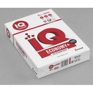 IQ - Economy+ - Kopieerpapier - Wit - A4 - 80 g/m² - Glad - 500 Vellen