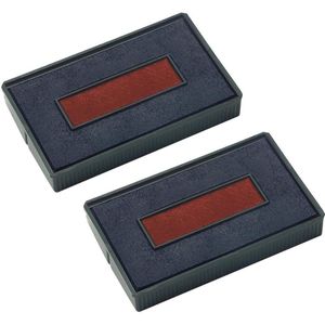 Colop Reservekussen t.b.v. Zelfinktende Stempels E/200/2, voor S260L, Blauw en Rood (pak 2 stuks)