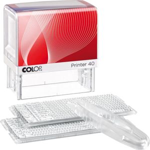 Colop Printer 40 'Do it yourself' tekststempel 6 regels zwart