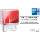 Tekststempel Colop Printer 20 personaliseerbaar rood