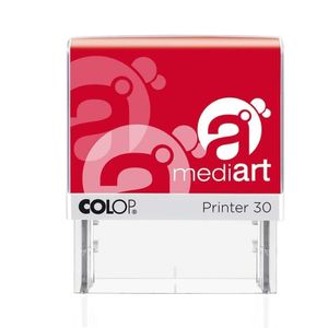 COLOP Textstempel, individualisierbar Printer 30 selbstfärbend schwarz mit Logo