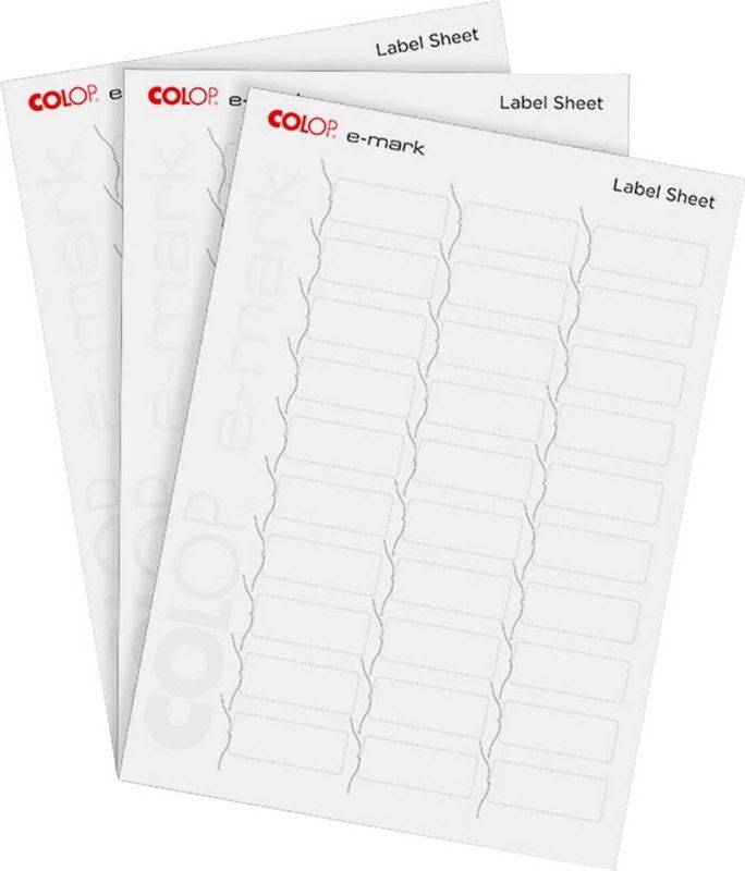 Tekststempel Colop E-Mark labels