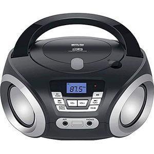 Silva-Schneider PCD 19.1 FM-radio, cd-speler, AUX, net- en batterijvoeding, zwart
