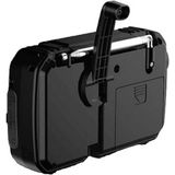 Silva - Schneider SOS 112 - Outdoorradio - Zwart/Zilver - Acculaadfunctie - Handslinger - Zonnepaneel - Zaklamp