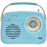Silva - Mono 1965 - Radio - Blauw - Draagbaar met AUX en USB