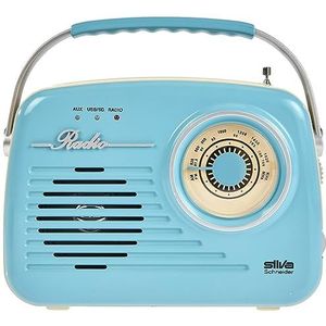Silva - Mono 1965 - Radio - Blauw - Draagbaar met AUX en USB