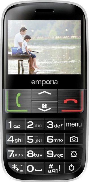 Emporia Emporia EUPHORIA 5,84 cm (2.3 inch) 90 g Zwart, Zilver Seniorentelefoon - enkel te gebruiken met 2G netwerk