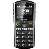 Emporia Simplicity V27 ( - 64 M - 2G - Sleutel Mobiele Telefoo - Zilve - Zwart