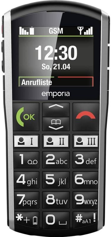 Emporia Simplicity V27 ( - 64 M - 2G - Sleutel Mobiele Telefoo - Zilve - Zwart