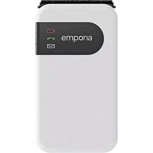 Emporia Eenvoud Glam (2.80"", 128 MB, 4G), Sleutel mobiele telefoon, Wit, Zwart
