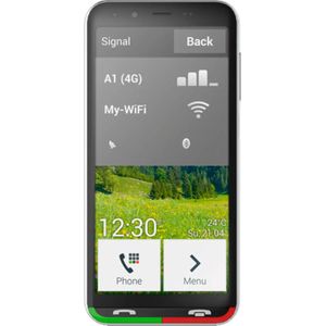 Emporia SUPEREASY Smartphone - Zwart/Zilver - 32 GB - Android 10