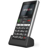 Emporia emporiaPURE-LTE (4G) incl. oplaadstation (2.31"", 128 MB, 2 Mpx, 4G), Sleutel mobiele telefoon, Zwart