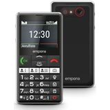 emporiaPURE-LTE, Seniorenhandy 4G, Tastenhandy ohne Vertrag, Mobiltelefon mit Notruftaste, Schwarz