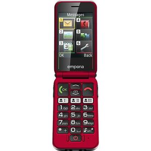 Emporia JOY LTE V228 (2.80"", 128 MB, 2 Mpx, 4G), Sleutel mobiele telefoon, Rood