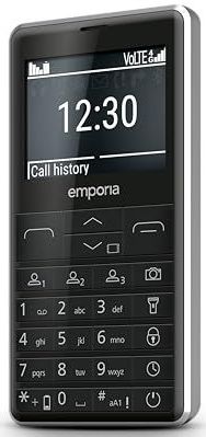 emporia PRIME-LTE, mobiele telefoon voor senioren, 4G, toetsmobiele telefoon zonder abonnement, 2,31 inch display, zwart