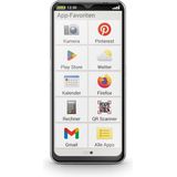 Emporia SMART.6, smartphone voor senioren (128 GB, Zwart, 6.58"", Enkele SIM, 50 Mpx, 5G), Smartphone, Zwart