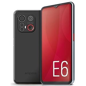 Emporia SMART.6, smartphone voor senioren (128 GB, Zwart, 6.58"", Enkele SIM, 50 Mpx, 5G), Smartphone, Zwart