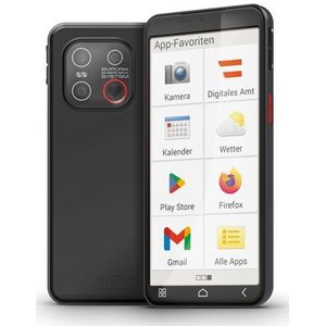 Emporia - SMART E6Lite - Smartphone - Zwart - 6 GB RAM - 128 GB Opslag