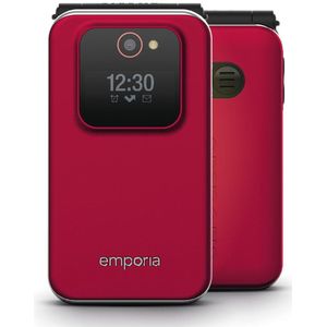 Emporia - JOY - Klaptelefoon - Zwart - Kunststof - Noodoproepfunctie