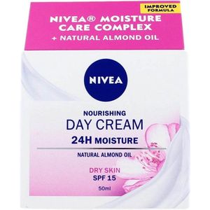 Nivea Dagcreme Natural Almond Oil Droge Huid 50 ml