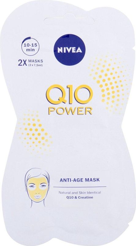 NIVEA - Q10 - Gezichtsmasker - 2x7.5 ml