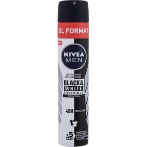 NIVEA MEN - Black & White Invisible Original - Antitranspirant Spray - 200 ml