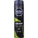 Nivea Men Deep Antitranspirant Spray Black Carbon Amazonia 150 ml