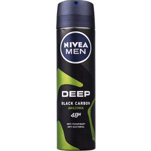 Nivea Men Deep Antitranspirant Spray Black Carbon Amazonia 150 ml